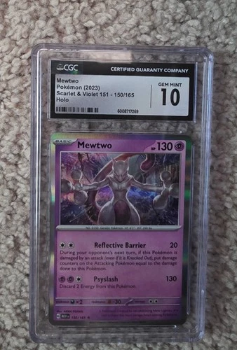 Mewtwo 150/165 Sv: Scarlet & Violet 151 Holo CGC 10