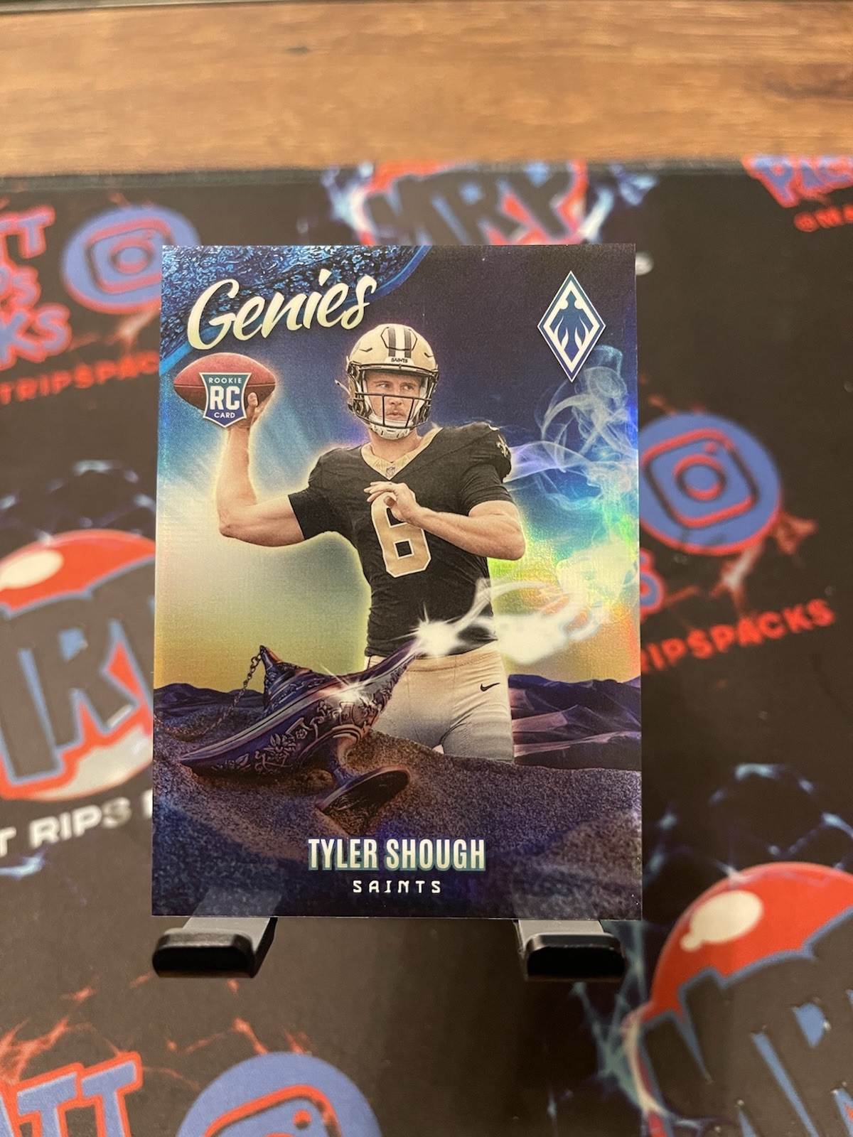 2025 Panini Phoenix Tyler Shough #20 Genies SSP Case Hit New Orleans Saints RC