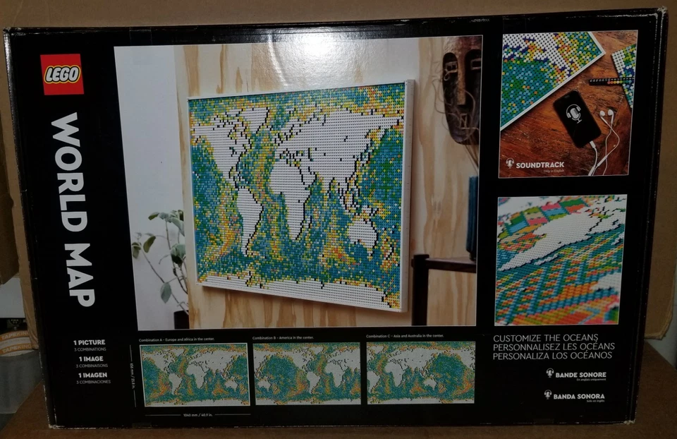 Lego Art WORLD MAP (31203) New & Sealed - Image 2 of 4