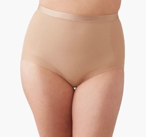 Wacoal Women's Straight Shape Revelation Shaping Brief Praline Size L 12524 - product listing photo