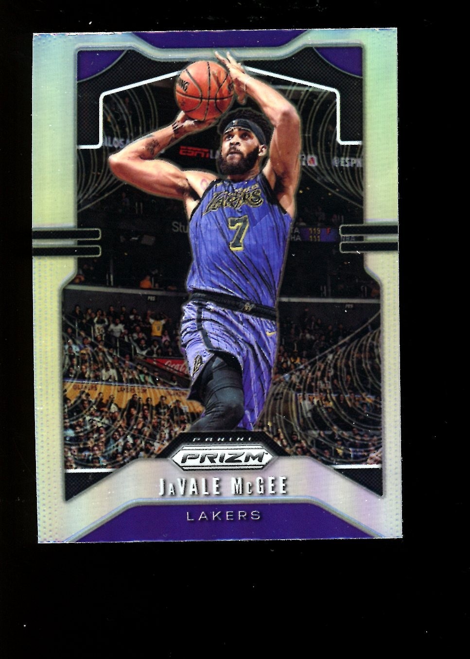 2019 Prizm #225 JaVale McGee Los Angeles Lakers Silver Prizm QTY