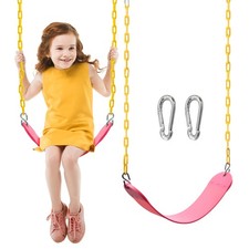 Outdoor Swing Seat Replacement Kit with Heavy Duty Chains for Kids
