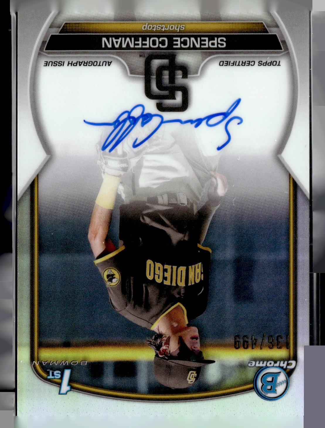 2023 Bowman Chrome #CPA-SCO Spence Coffman Prospect Autographs