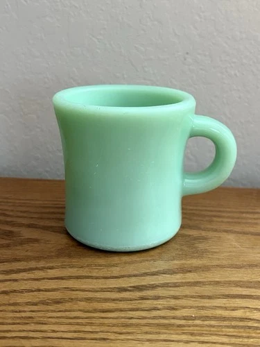 Vintage Anchor Hocking Fire King Jadeite Restaurant Ware Cup Mug