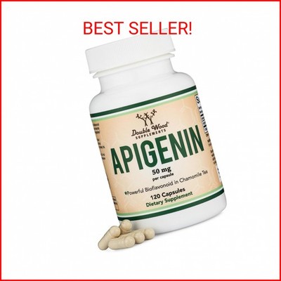 Apigenin Supplement - 50mg per Capsule, 120 Count (Powerful Bioflavonoid)