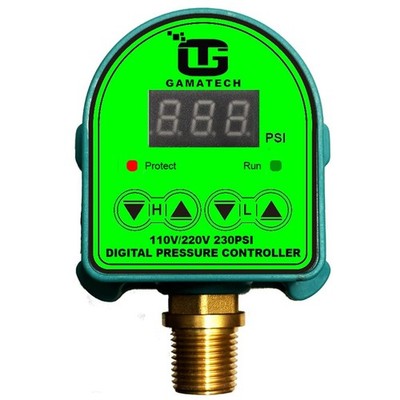Digital Adjustable Pressure Switch Controller 110V/220V for Water & Air Pumps, 0