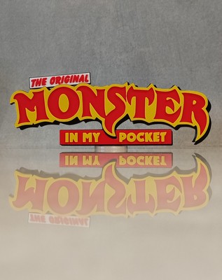 Matchbox Monster In My Pocket 3D Printed Shelf Display Logo Series 2