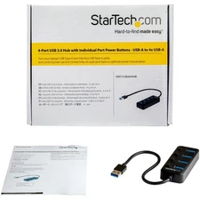 StarTech USB 3.0 Hub - (4) USB-A Ports with Individual On/Off Switches