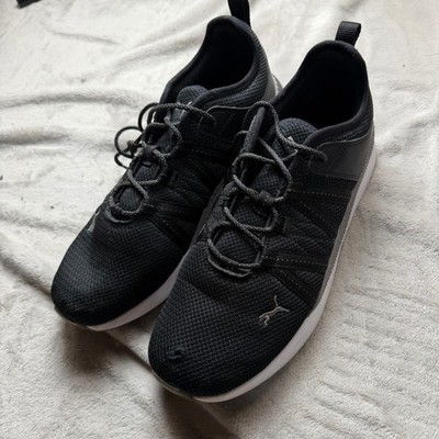 Puma Pacer size 11 Next Cage Mens Black White Athletic Running Shoes Sneakers