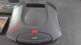 Atari Jaguar Console Bundle Controller Cords 2 Cartridges  Cybermorph Untested 