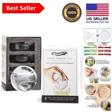 Wide Mouth Pickle Pebbles - Food Safe Glass Weights for Fermented Vegetables