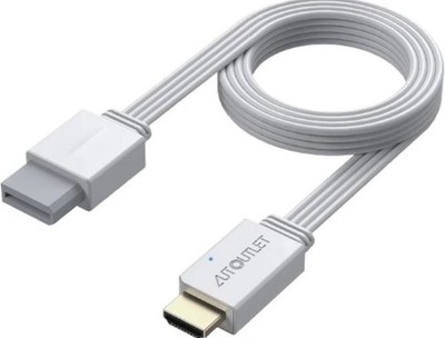 AUTOUTLET Wii to HDMI Converter 1080P 5ft 150cm Adapter HDMI Cable Output