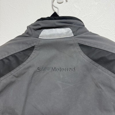BMW Motorrad Men's Motorcycle Jacket Gray Size 52 with Liner and