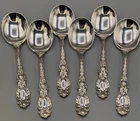 Lucerne by Wallace Sterling Silver set of 6 Cream Soup Spoons 5 7/8"