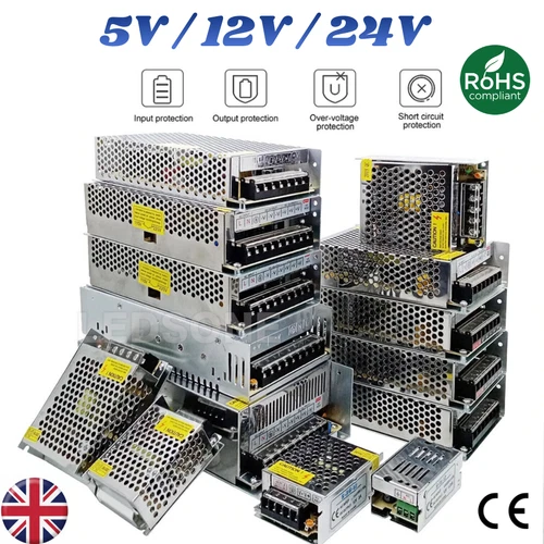 DC 5V 12V 24V LED Driver Power Supply Transformer 240V 15W-720W LED PSU