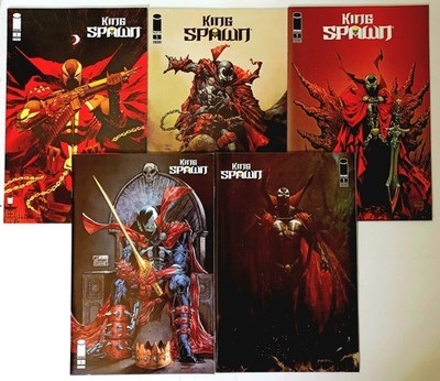 King Spawn #1 Image Comics Lot Of 5 Spawn Comic Books Variants Unread