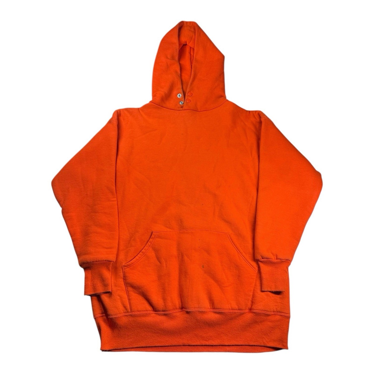 Vintage 80s Russell Athletic Asplundh Double Faced Snap Hoodie Sz 
