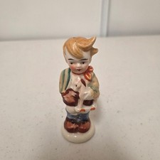 Vintage Made in Occupied Japan Boy with Hobby Horse Salt Shaker Figurine