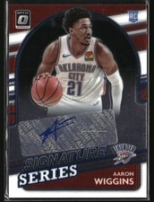 2021-22 Donruss Optic #SS-AWG Aaron Wiggins Signature Series