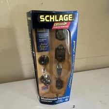 New Schlage Ultima Maximum Security Handleset Solid Forged Brass Lifetime F360 V