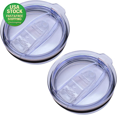 2 Pack 20 Oz Tumbler Lids Replacement Spill Proof for 3¼ Inch Diameter Cups