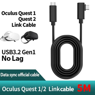 5m 16ft Link Cable for Oculus Quest 1/2 Link Type C-C PC Gaming & Charging Cord