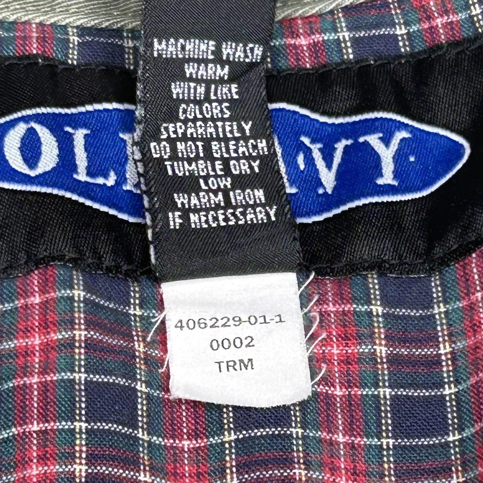 Old Navy Jacket Mens Medium Green Canvas Barn Chore Coat Corduroy Collar Field - Image 4 of 4