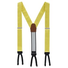 Trafalgar Men's Sutton Solid Color Silk Formal End Suspenders