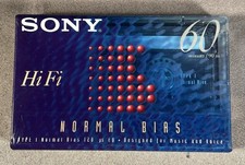 SONY HI FI Normal BIAS 60 Minutes Blank Cassette - Brand New - Free Shipping