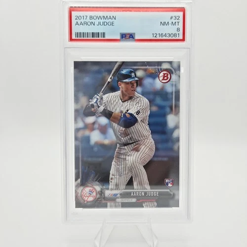 2017 Bowman Aaron Judge #32 RC PSA 8