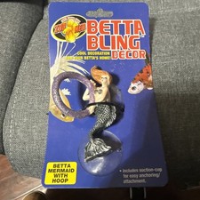 Zoo Med Betta Bling Mermaid Aquarium Ornament with Hoop, Multi-Color*