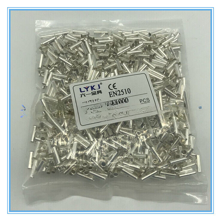 1000PC NEW FIT FOR EN2510 bare end pin shaped cold pressed wiring terminals