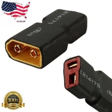RC XT60 Male To Deans Plug Female T Connector Adapter Car Plane Lipo Battery HI