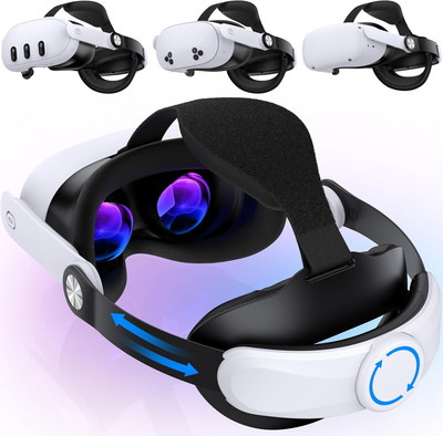 Comfort Head Strap Compatible with Meta Quest 3S/Quest 3/Quest 2, Adjustable VR 