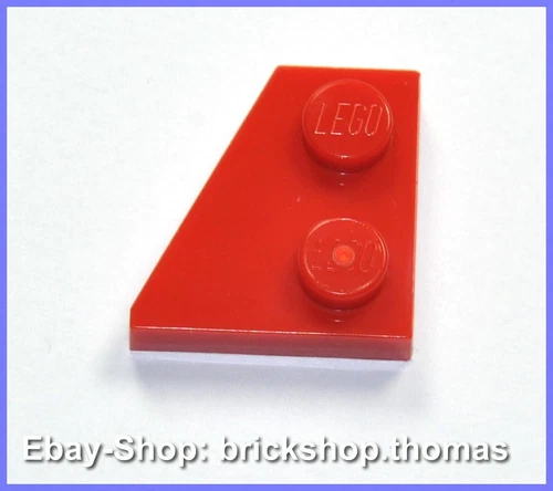 Lego Flügel links Platte - 24299 rot - Red 2x2 Wedge Plate left - NEU / NEW