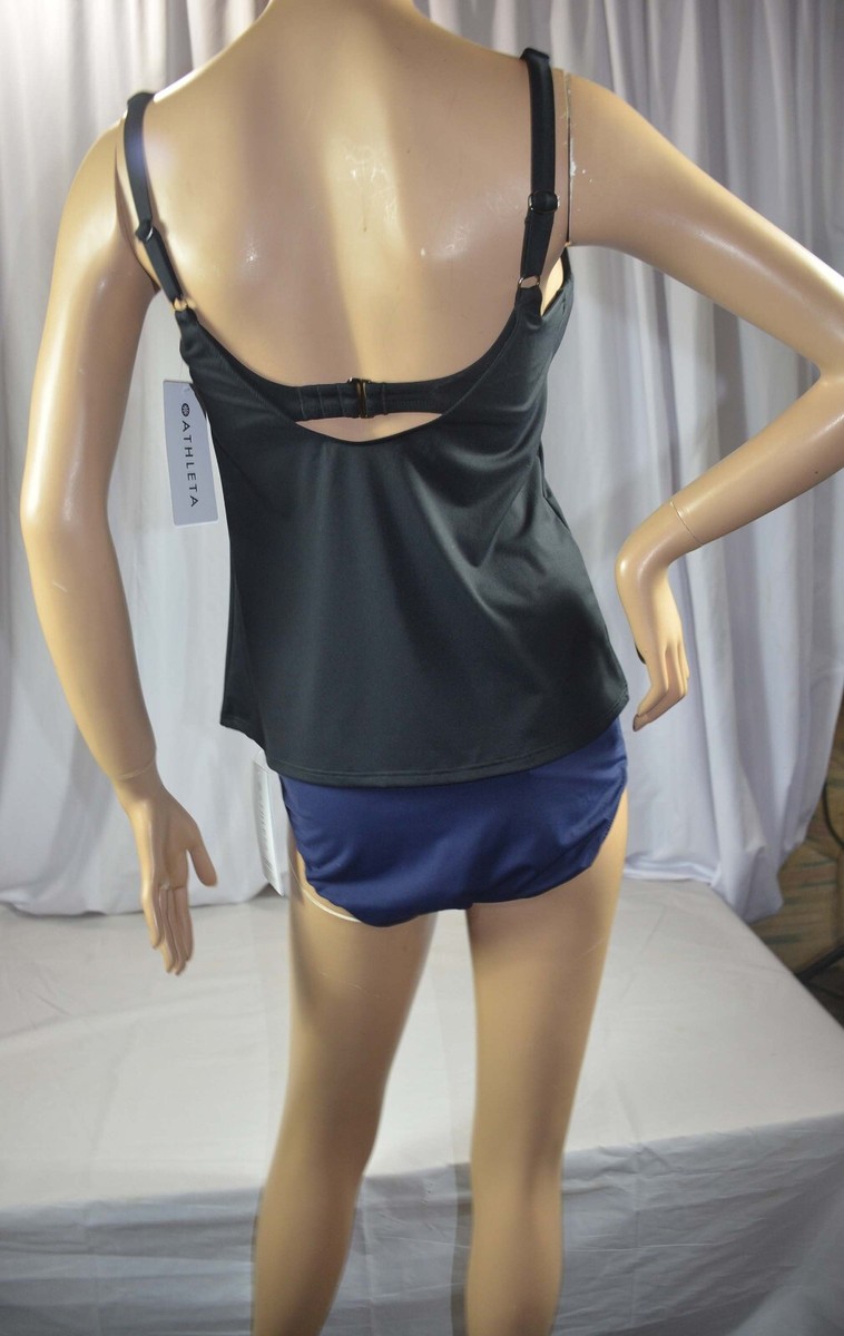 NWT Retail $74 Athleta 40D/DD 40 D/DD Black Bondi Bra Cup Tankini
