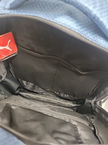 PUMA Challenger Backpack Fully Padded 15” Laptop Pocket Blue Light Dirt On Bag - Picture 7 of 8