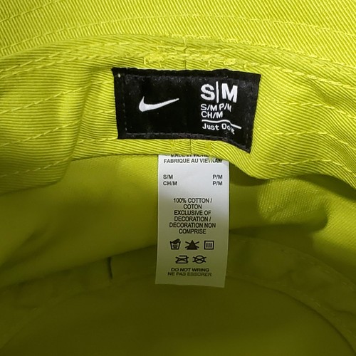 Nike Kids Bucket Hat Size Small - Medium - Bright Cactus NEW With Tags - Picture 11 of 11
