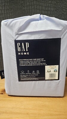 GAP Home Solid Percale Easy Care Sheet Set Queen