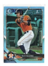2018 Bowman 1ST ALEX MCKENNA #/402 Chrome #BDC-99 Sky Blue Refractor