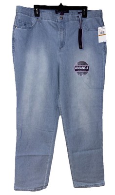 NEW Gloria Vanderbilt Jeans Women's 16 Amanda Classic Fit Taper Medium Stretch