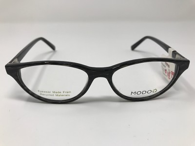 Modo Eyeglass Frame Mod 9006 Ebony 51/15/140 Marble Black Demo Pair HD82