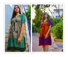 One Size Beach Wear Caftan Handmade Kaftan Knee Length Casual Kaftan Dress