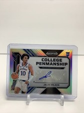 2023-24 Panini Prizm Draft - Rookie College Penmanship SILVER AUTO Jalen Wilson