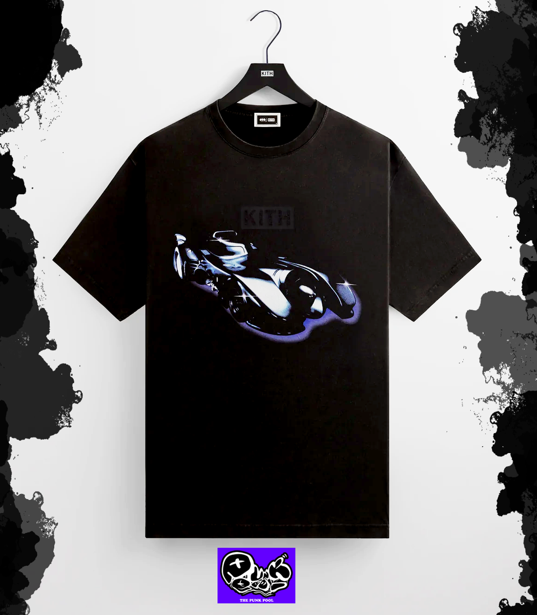 Kith X Batman Batmobile Schematics Vintage Tee Black Size L New in