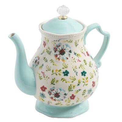 The Pioneer Woman Kari 2.4-Quart Tea Pot /Coffee Pot (with extra lid)