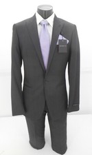 John Varvatos U.S.A Small Check Charcoal 1B Peak Men's Suit 169.99