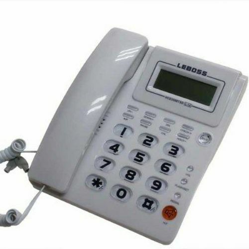 Teléfono Fijo Con Botones Grandes Display Retroiluminado Hlw-6633 Altavoz Linq