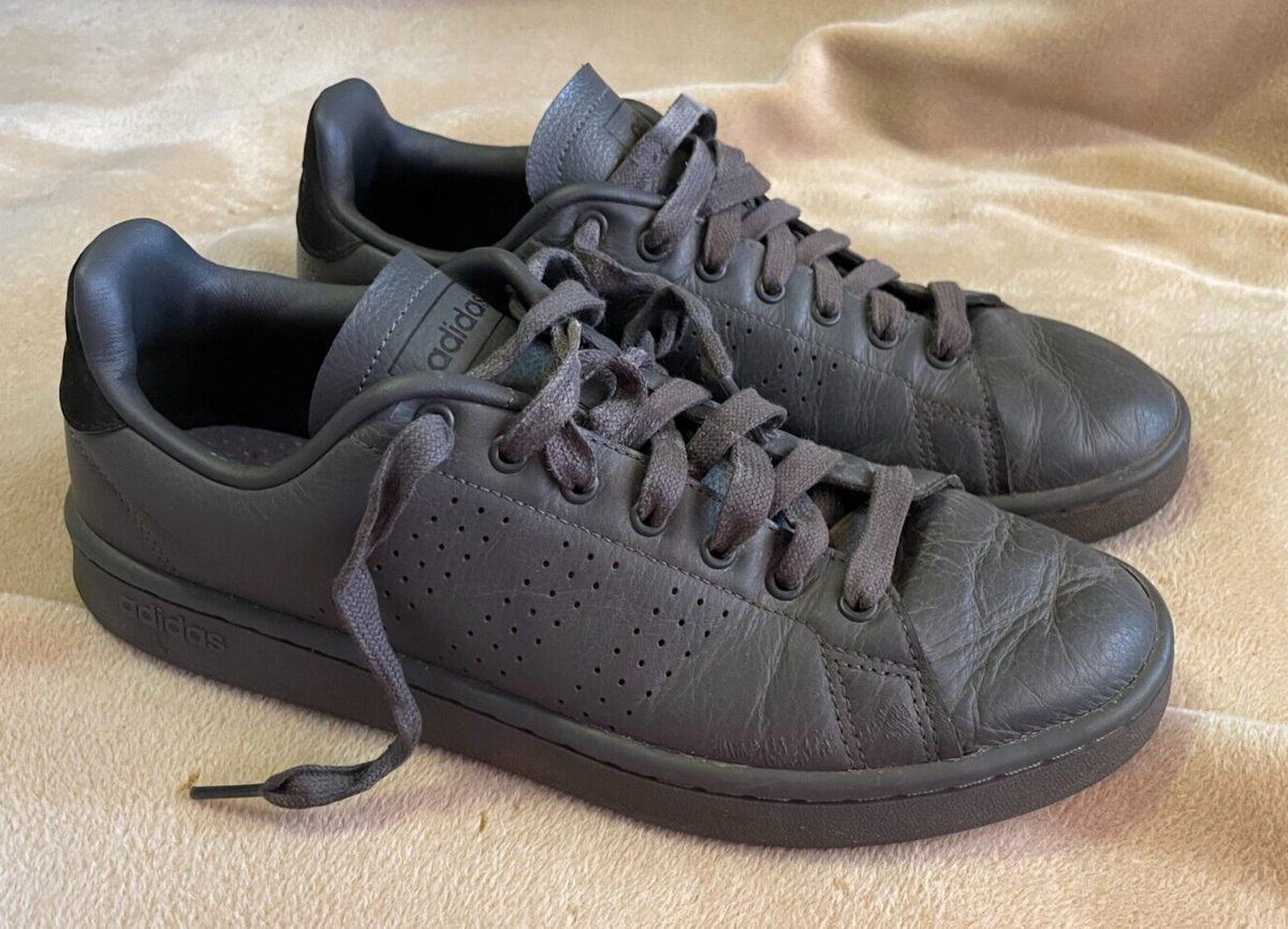 Men's Adidas Advantage Base Trainers Size 9, Grey Leather UK