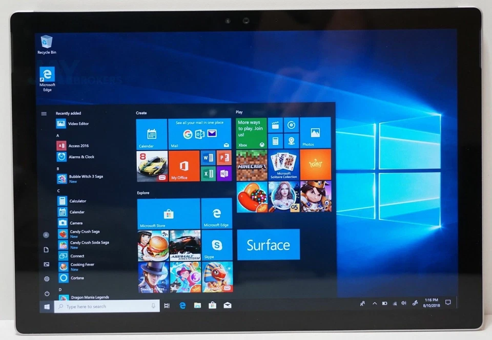 Lot 7 Microsoft Surface Pro 4 12.3" i5-6300U 256GB 8GB RAM Tablet*Read Ad*#3M07 - Image 3 of 4